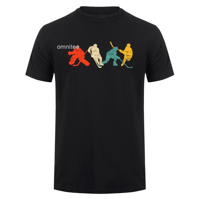 Funny Ice Hockey T Shirt Ice Hockey Player Graphic Tee Gift Unisex Summer Streetwear Tops HJ069