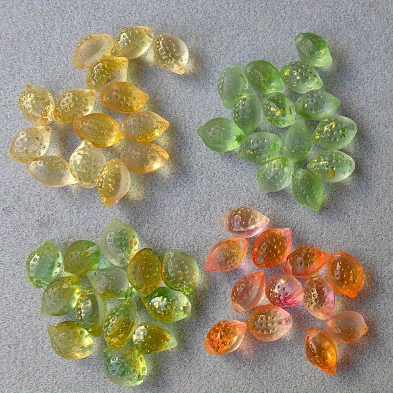 

Handicrafts Sewing Products Lemon Glass Beads for DIY Jewelry Making Craft Decoration 10pcs різнокольоровий