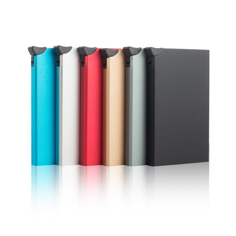 Anti-Magnetic RFID Anti-Theft Metal Card Holder with Automatic Pop-Up Feature.