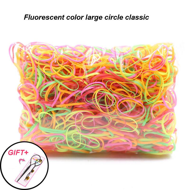 800 Pezzi/Confezione Elastico Corda per Coda di Cavallo Accessori per Capelli per Ragazze Elastico in Gomma per Capelli