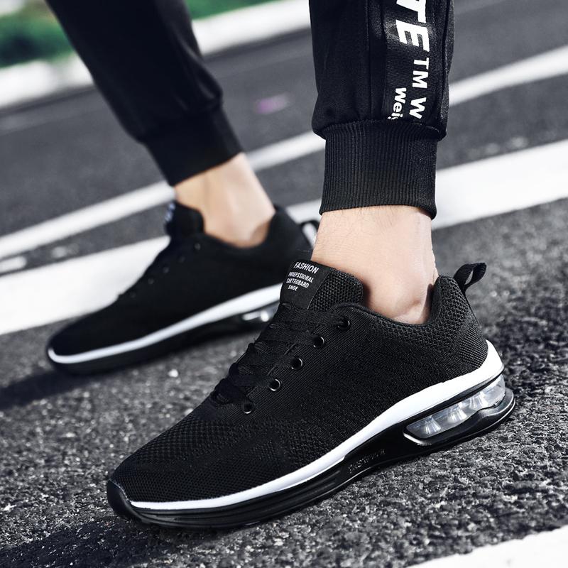 Men's Running Shoes Plus Size 47 Breathable Man Sports Sneakers Lace Up Comfort Casual Walking Shoes Athletic Training Footwear