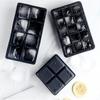 4/6/8 Grid Ice Tray Mould Food Grade Silicone Large Ice Cube Square Tray Mold for Home Fridge Ice Maker Suitable for Beer Whisky