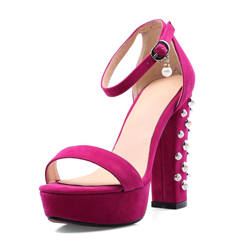 

Женские босоножки на высоком каблуке, сексуальный европейский и американский стиль, летние новые водонепроницаемые туфли на толстой платформе, большого размера, с открытым носком 46