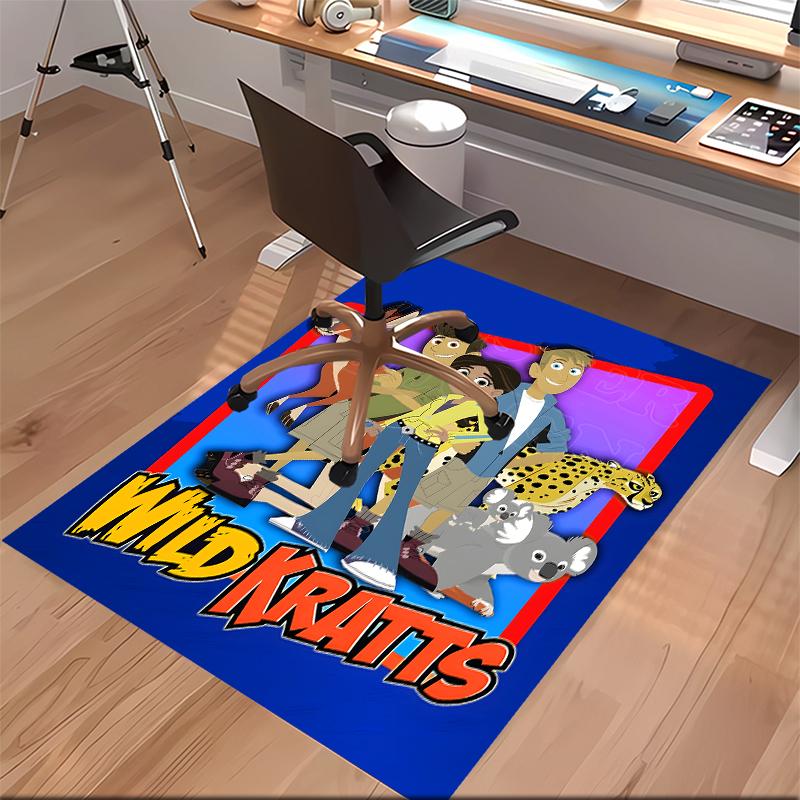 Wild Kratts Printed Absorbent Washable Carpet, Non-Slip Bathroom Mats, Kitchen Rugs, Yoga Mat,Living Room Entrance, Camping Picnic Rugs
