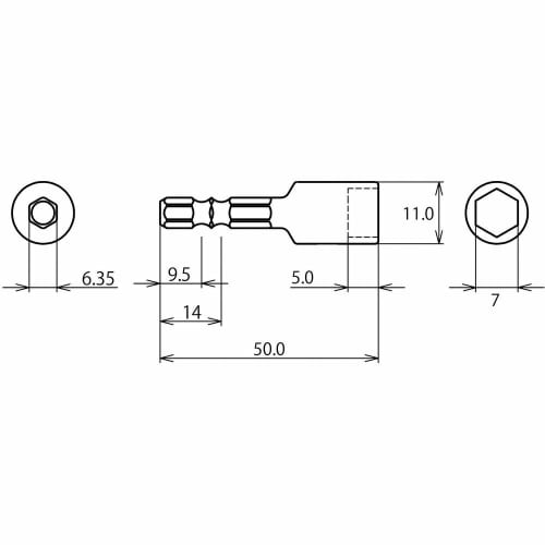 Lobtex Hex Setter Socket DSH7