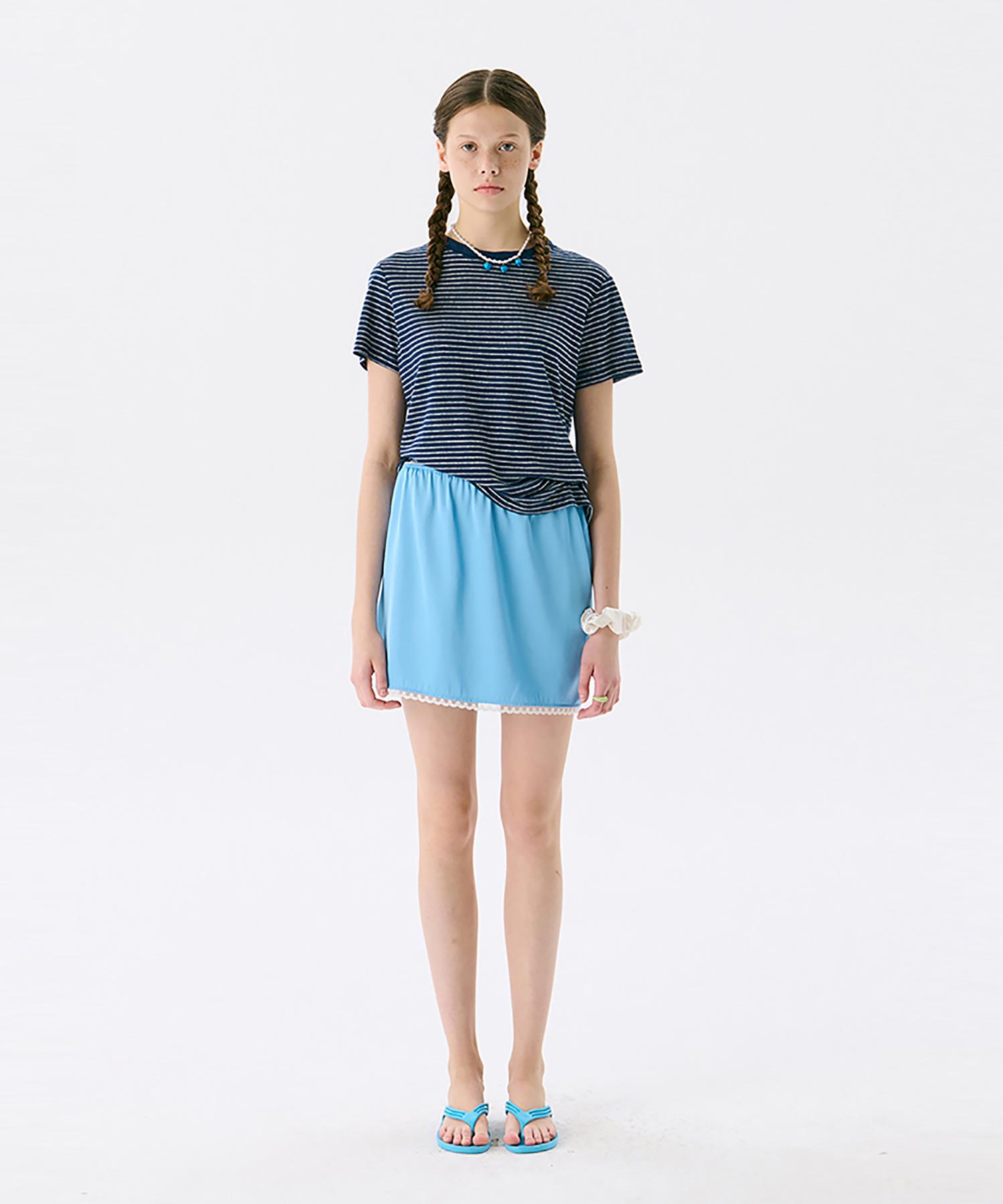 Jun Jun Space Stripe Fitted T_Navy S