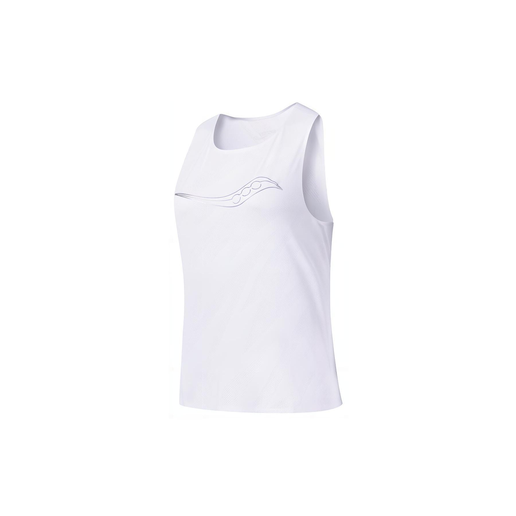 

Saucony Logo Breathable Comfortable Knitted Round Neck Vest Women tops Pearl-White SC1249016A-WT02 L