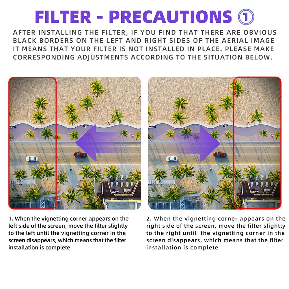 Drone Optical Lens Filter Set Lens Accessories Lens Protector Filters for DJI Mavic Mini 1 2 SE UV/CPL/ND/PL Set