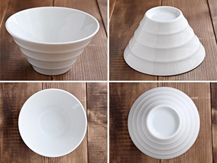 Tableware East Trapezoidal Border Japanese Dinnerware Set Bowl, 19cm,