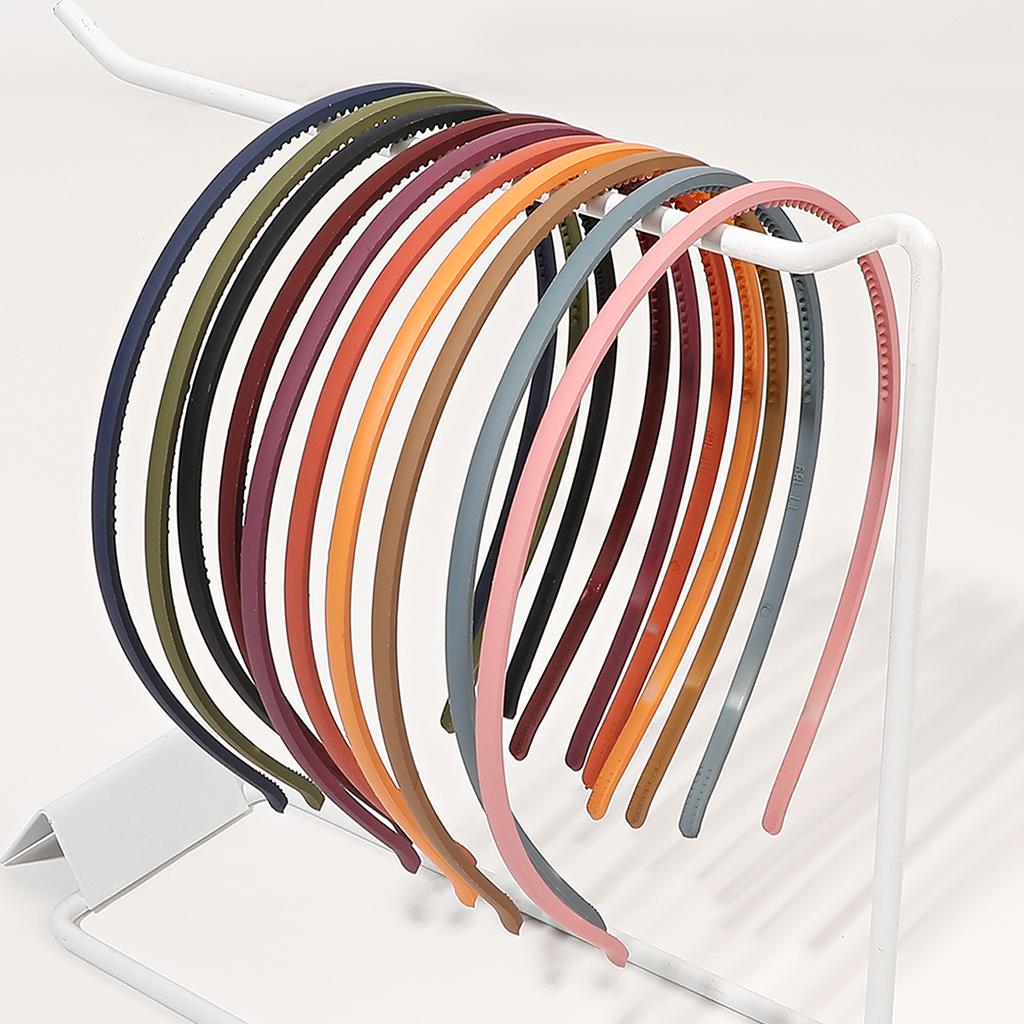 10 Stück Rutschfeste Gezahnte Gemischte Farben Haarband Gedrücktes Haar Gesicht Waschen Haarband Accessoires für Frauen Mädchen Dünnes Dickes Haar