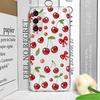 Funny Butterfly Flower Cherry Cute Clear Phone Case for Samsung Galaxy A14 A56 A55 A54 A36 A53 A51 A13 A15 A25 A52 5G Soft Cover