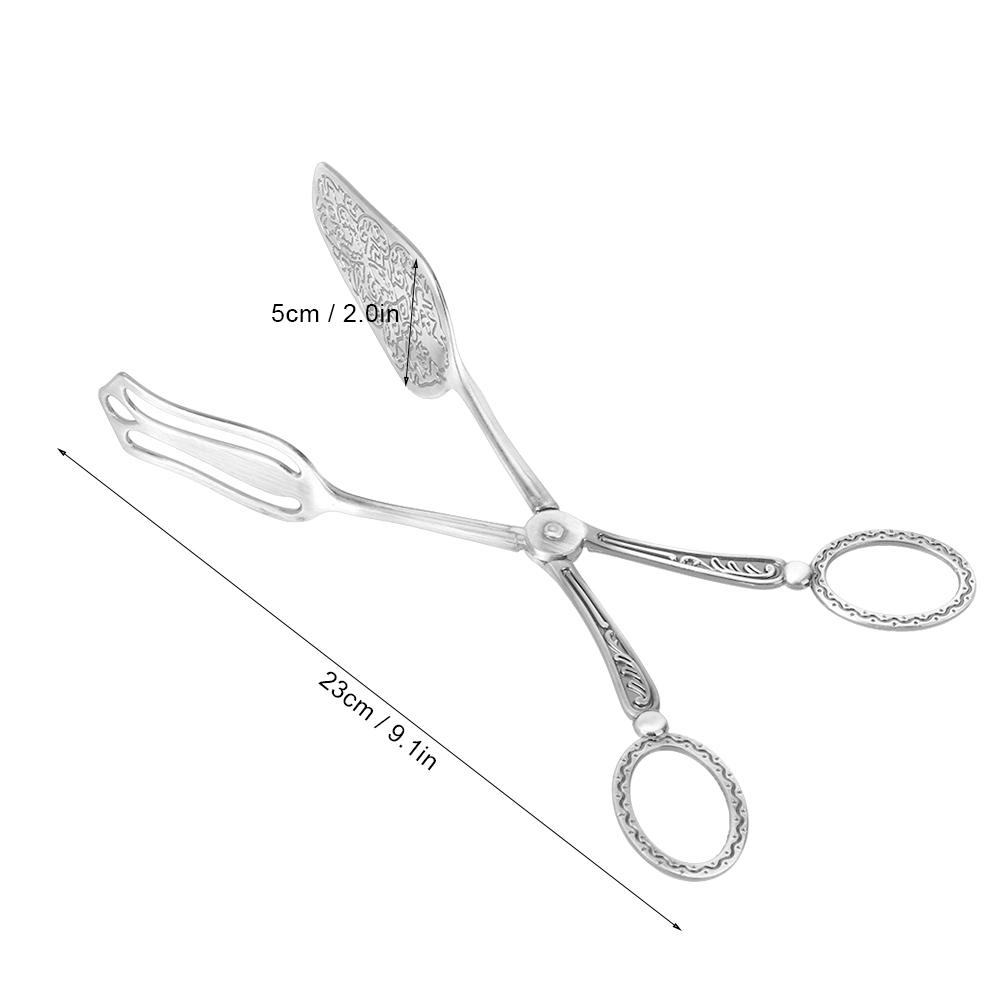Retro Elegant Zinc Alloy Bread Tong Cooking Baking Kitchen Food Clip