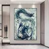 Chinese Anim Nezha Poster HD Posters Self Adhesive Waterproof Ideal for Living Room Bedroom Bar Decoration