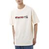 Vans American Vintage Letter Logo Print Crew Neck Short Sleeve T-Shirt Men Tops Beige VN0A54PA3KS