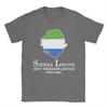 Sierra Leone Flagge Nationales T-Shirt Sommer Freizeit T-Shirts Paar Baumwolle Rundhals Oversized T-Shirts Kurzarm Tops
