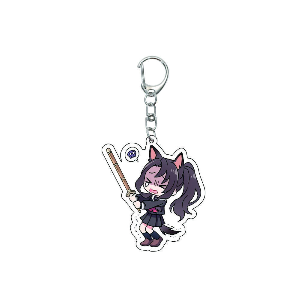 55MM Anime banG Dream Keychain Toyama Kasumi/Saya Yamabuki/Hanazono Tae Key Chain Acrylic Model Plate Christmas Gifts