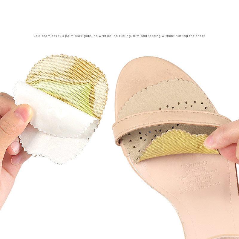 Cowhide Leather Forefoot Pad Shoes Pads Foot Care Anti-pain Non-slip Cushion for Women High Heel Sandals Half Insoles for Shoes