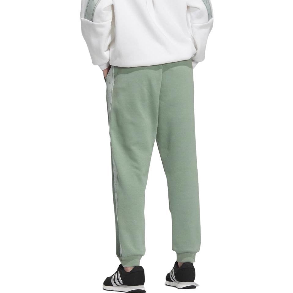 Adidas Solid Color Drawstring Knit Joggers Women Bottoms Green IK9884