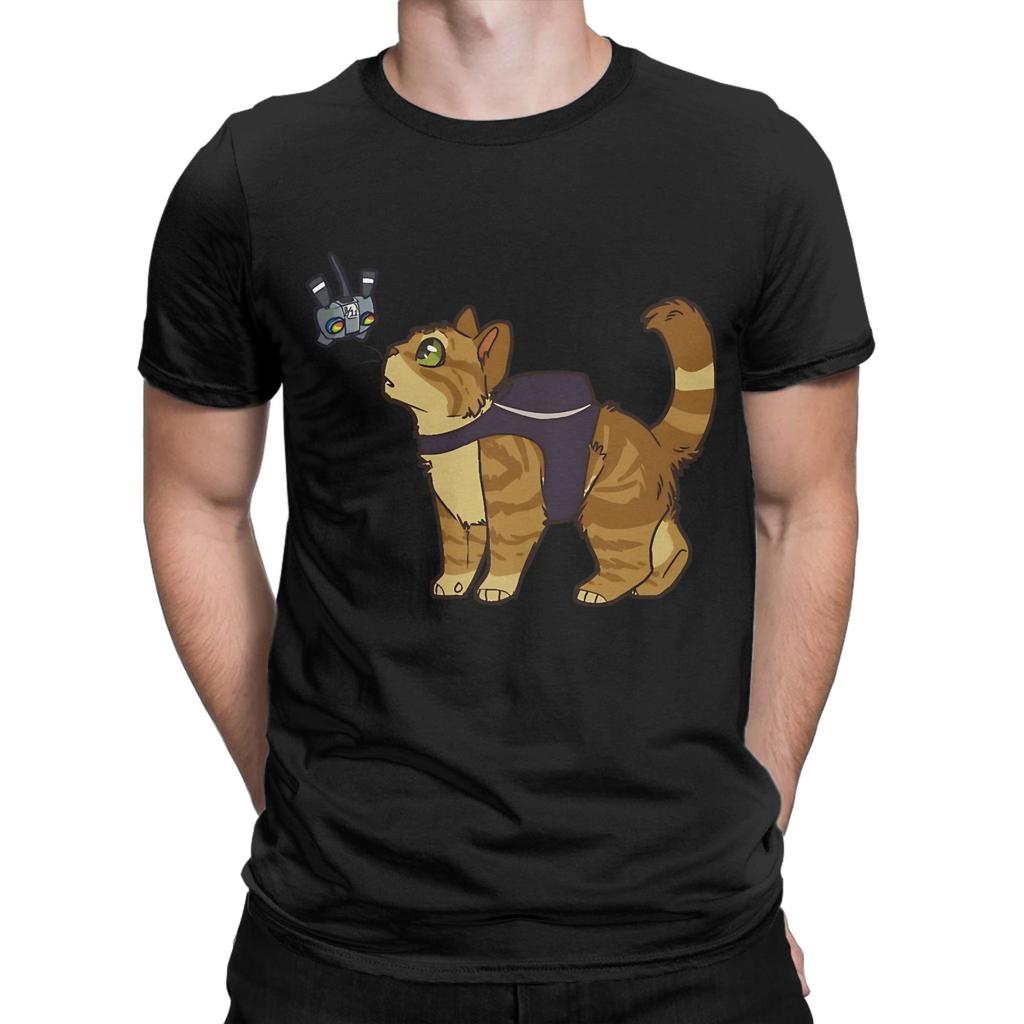Stray Game Poster Funny Graphic 100 Cotton TShirt Stray Tees Tops For Unisex