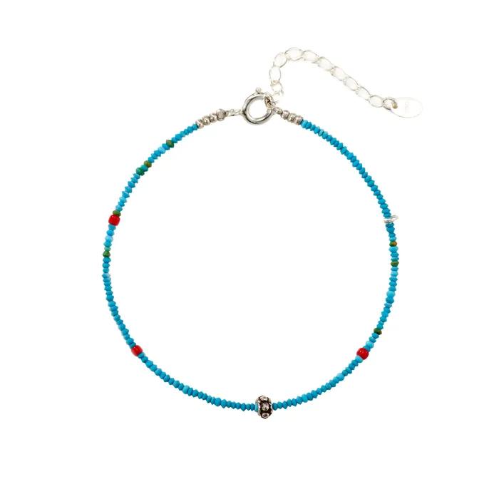 925 Turquoise Red Point Bracelet