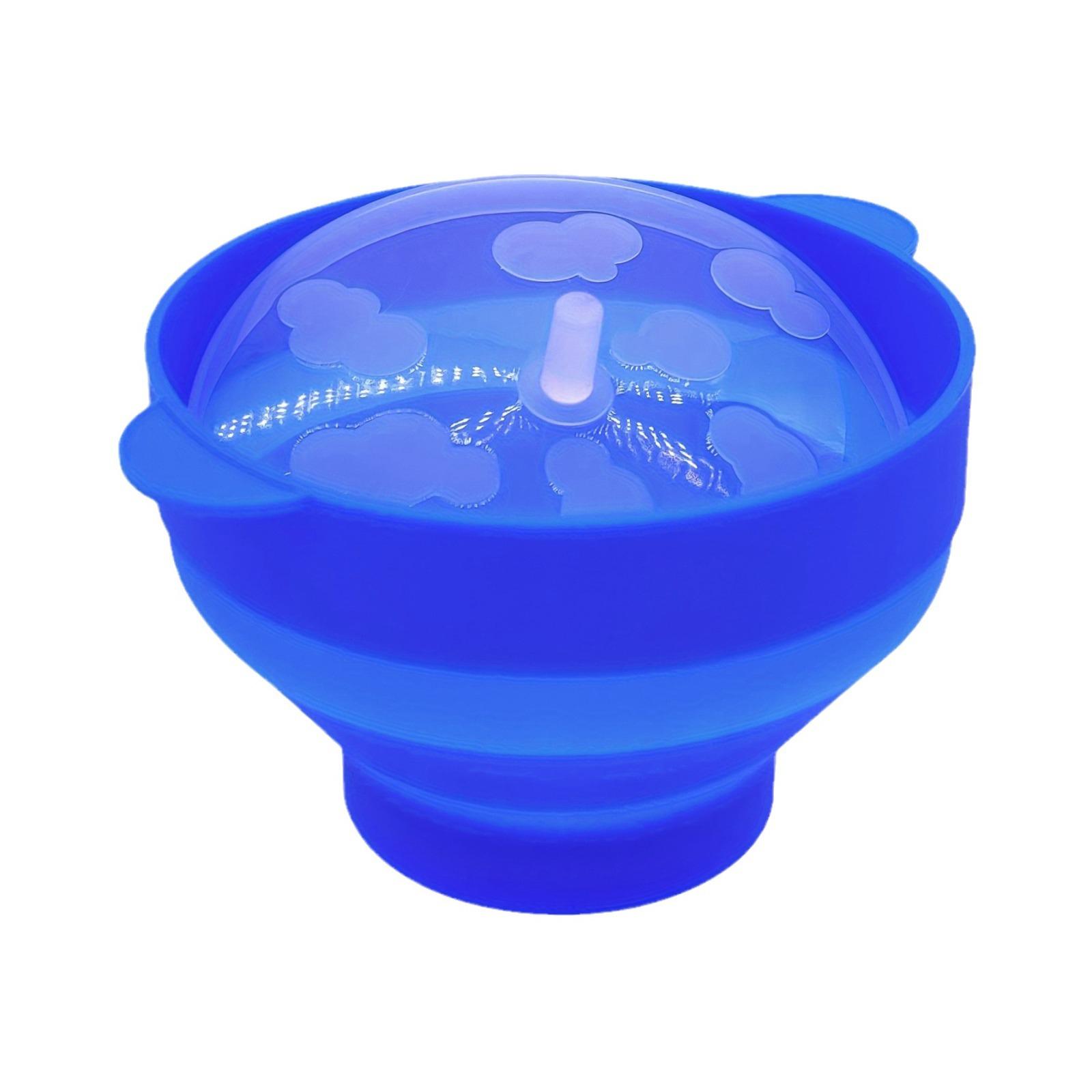 

Microwave Popcorn Maker Silicone Popcorn Bucket Bowl With Lid, Foldable One Size