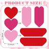 Harloon 100 Pcs Valentine's Day Paper Placemat Bulk 13.4”x 11.8” Disposable Cute Heart Shaped Dining Table Mats for Valentine's Day Kitchen