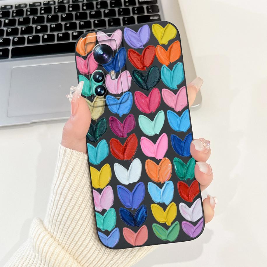 For Xiaomi 12 Pro Case Mi 12 12X 12S Cover Cute Cartoon Rabbit Panda Soft Silicone Lens Protective Cases For Xiaomi 12S Pro Capa