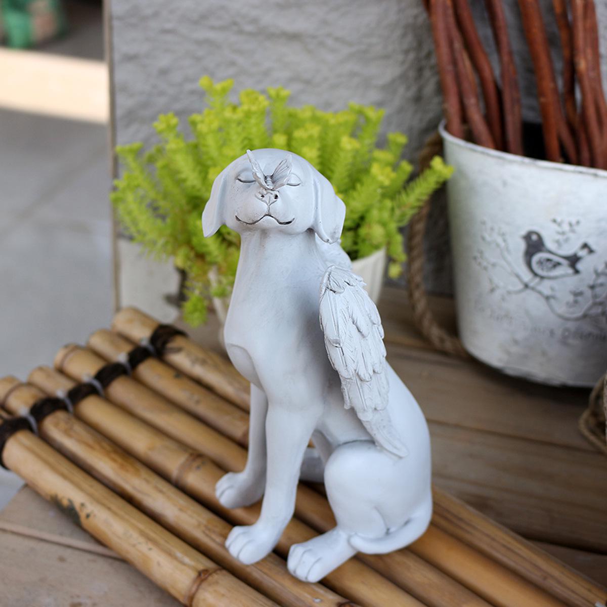 Креативный ангел-собака, смоляной сувенир