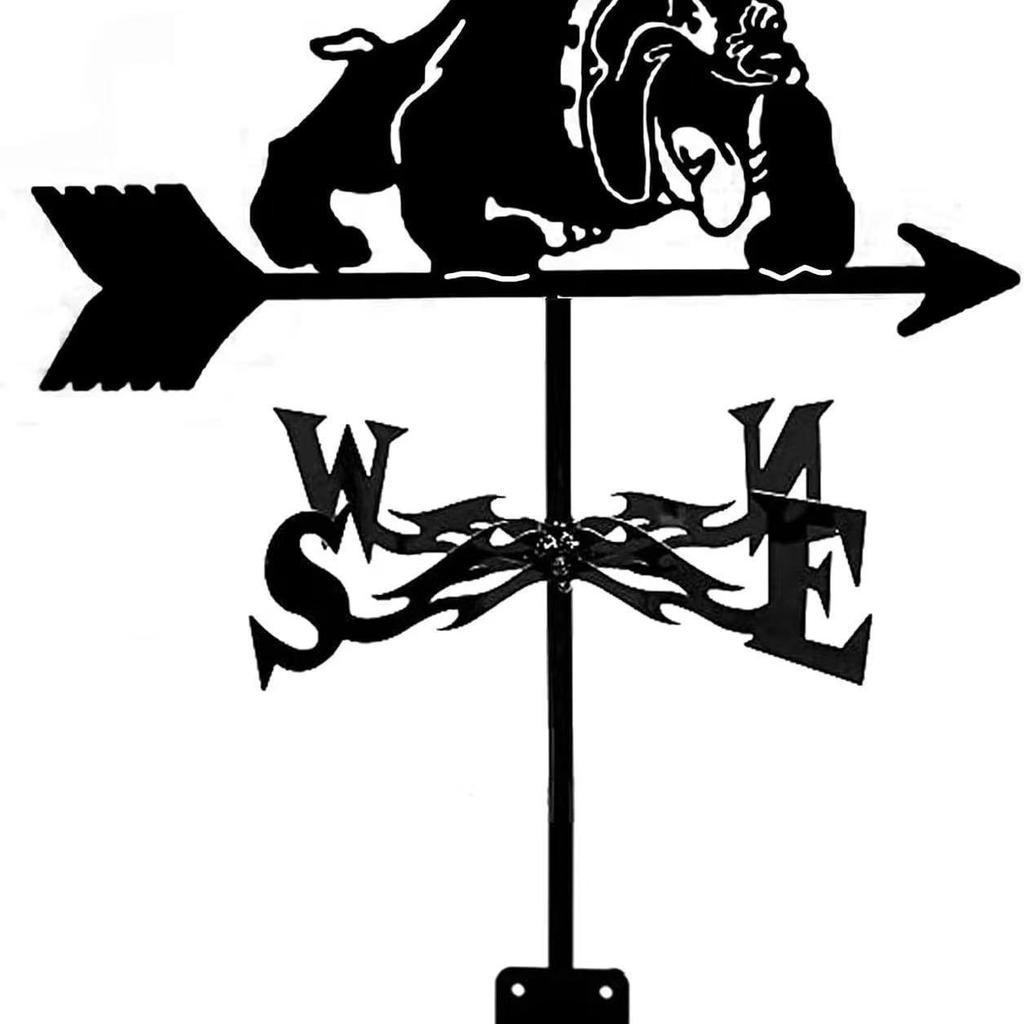Wetterfahnen-Ornament aus Edelstahl für den Außenhof