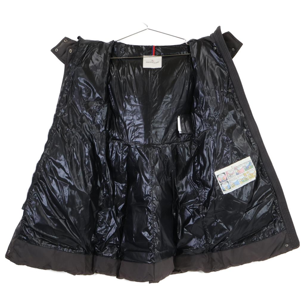 MONCLER PHALANGERE Down hoodie with fur coat 00 BrownUsed