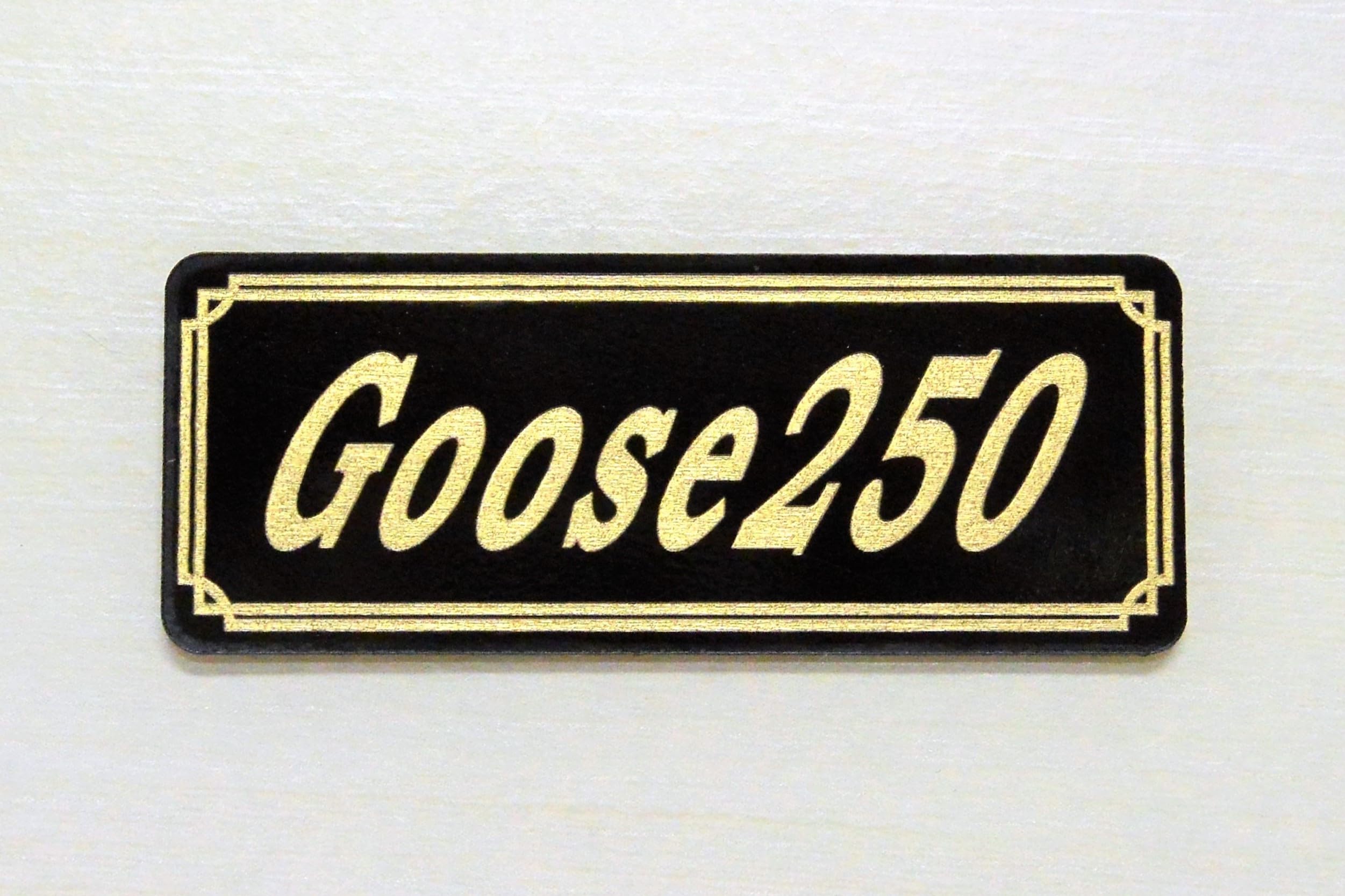 

QE-720-3 Goose250 Goose 250 Exterior Tank Custom Parts Black Gold Original Sticker