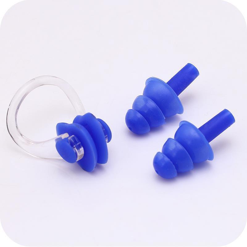 Diving Nose Clip & Earplug Set for Adults & Kids - Professional Silicone Waterproof Swimming Gear