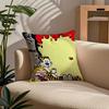 C-Calvin and H-Hobbes Pillow Case Comfort Sofa Bed Silky elegant Invisible zipper Custom Decorative cushion cover