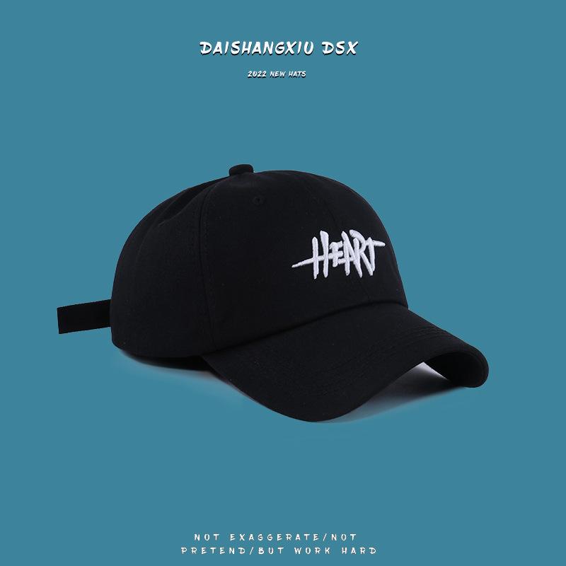 Embroidered baseball cap sun protection soft top visor hat small baseball cap men M（56-58cm）