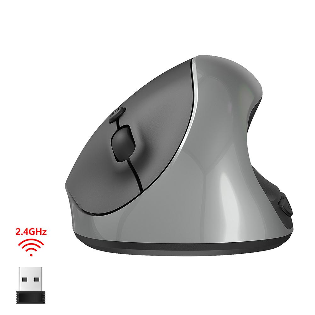 Wireless Vertical Mouse, Ergonomic Mouse, Rechargeable 2.4GHz Optical Vertical Mice, 3 Adjustable 2400DPI Levels 6 Buttons For Laptop
