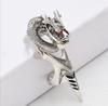 Men's Fashion Bendable Dragon Skull Ring with 8 Joint Rings