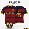 PXG Blue Lock Japanisches Anime-Trikot, Fußballuniform Nr. 9 Rin Shidou, Cosplay-T-Shirts, Freizeit-Sportoberteile für Herren und Damen