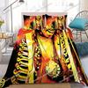 J-JIMI Singer H-HENDRIX Set Copripiumino Stile Casa Biancheria da Letto Morbido Cotone Lavabile Letto Stanza Studenti Regalo