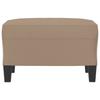 Footstool Cappuccino Brown 60x50x41 Cm Artificial Leather