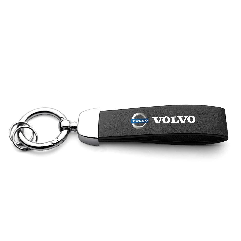 Pour Volvo XC60 V40 S60 V50 V60 C30 Porte-clés en cuir PU souple Porte-clés Métal à suspendre à la taille Organisateur Pour Petits Cadeaux Créatifs