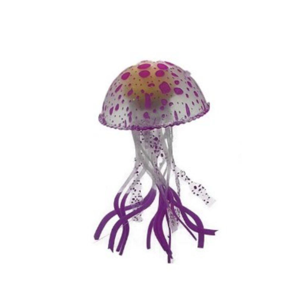 

Fluorescent Glow Ornaments Purple Jellyfish Aquarium Decorations Aquarium Decoration