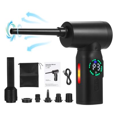 Compressed-Air-Duster--Cleaner With Digital Screen Brush Motor, 100W  7500mAh Electric Air Dusters