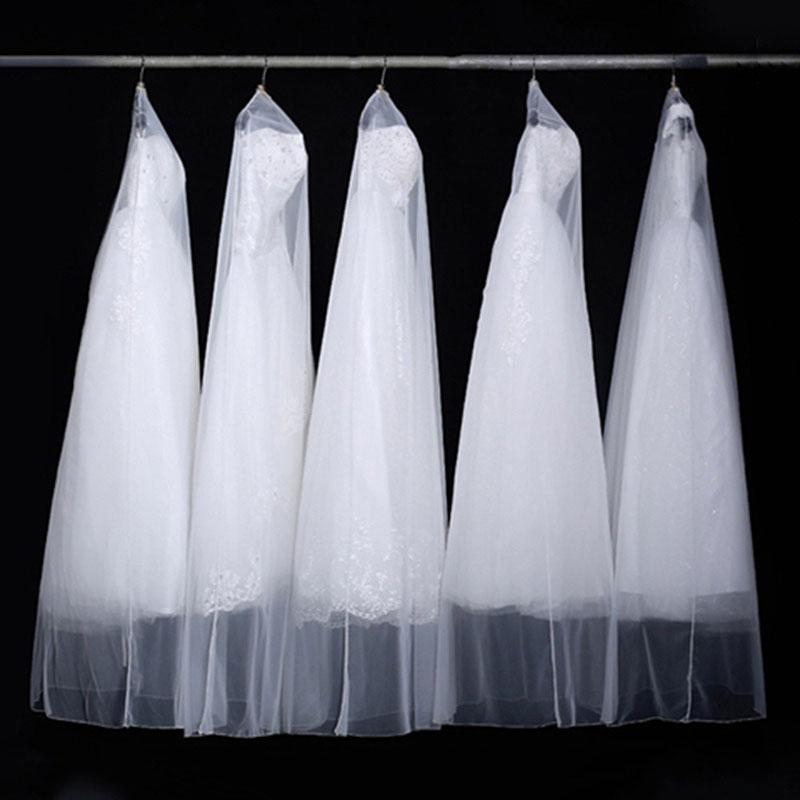 High Quality Long Transparent Dust Cover For Home Clothing Wedding Dress Protective Cover Bride Dress Dust Cover