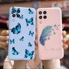 For Samsung Galaxy M32 Case Samsung M12 Soft Silicone Flower Phone Case For Samsung M32 M325F Cover Galaxy M 12 32 M12 TPU Funda