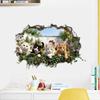 Creative 3D Breaking Through Wall Decal Sticker for Bedroom Wall Decor