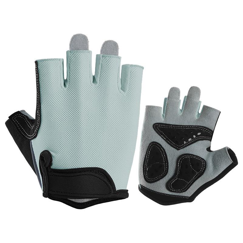 Children's Half finger Cycling Gloves  Non Slip Wear Resistant Outdoor Balance Bike Bicycle Wheel Skating, Climbing Horizontal Bar Sports Gloves