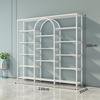 Multi-Function Light Luxury Nail Polish & Skincare Display Shelf for Beauty Salons