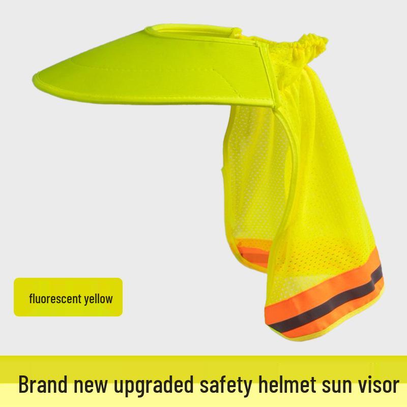 Extra Large Summer Sun Protection Hat for Outdoor Construction: Breathable, Wide Brim Safety Helmet