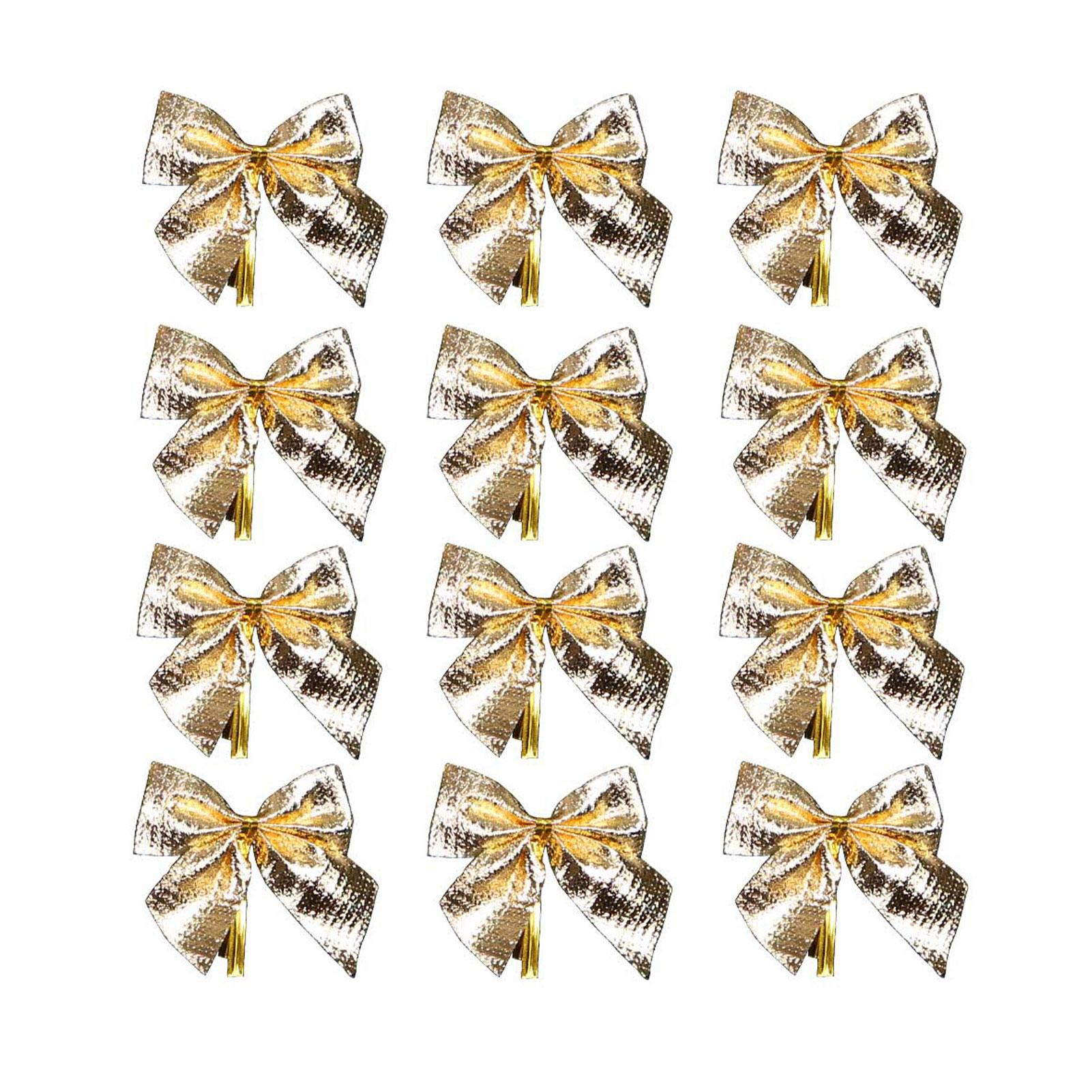 

Cloth Sparkling Christmas Bows Baubles For Tree Decorating Christmas Tree Decoration Home Decoration