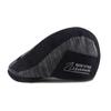 Spring Men Peaked Cap Stitching Striped Cap Outdoor Sunshade Forward Cap